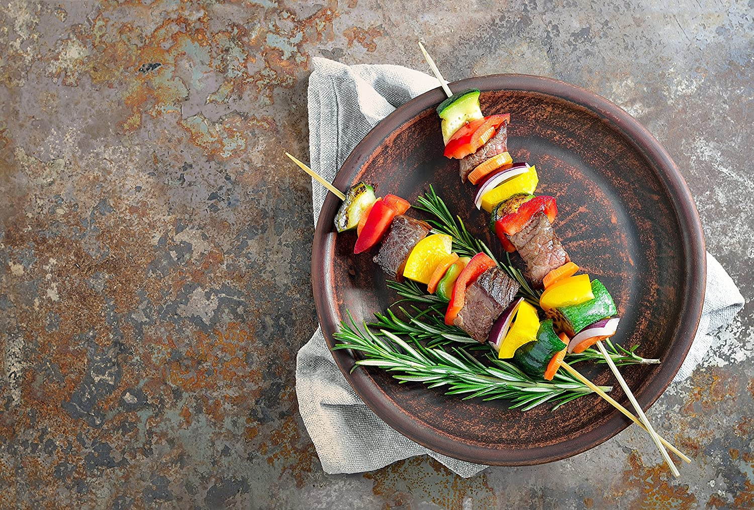 HIC Harold Import Co. HIC Bamboo BBQ, Kabob and Grill Skewers, 8-Inches Long, Set of 100, 8 Inch, Brown