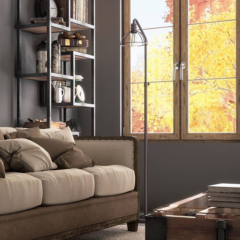 Gaius Floor Lamp Burnished Bronze (Includes Light Bulb) - Lite Source