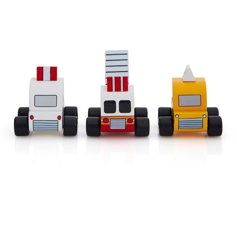FAO Schwarz Wooden Vehicles 3 pack