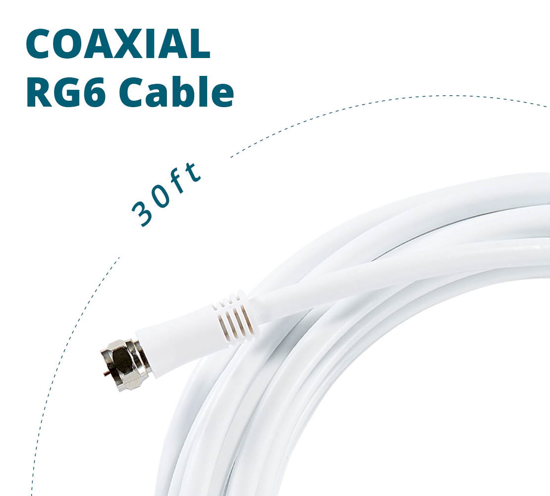 ANTOP(R) Antenna Inc. AT-715 RG6 Coaxial Cable (30ft)