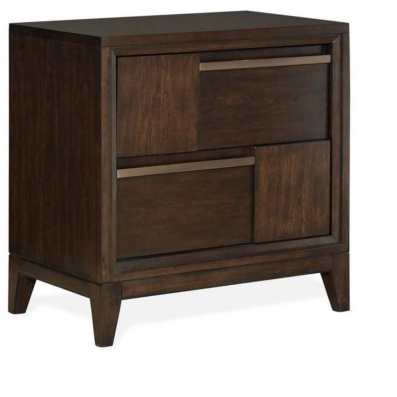B4769 Modern Geometry Wood Drawer Nightstand - Magnussen