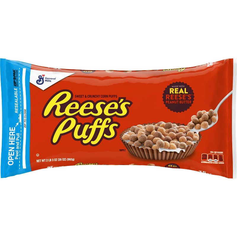 Reese's Puffs Breakfast Cereal Bag - 35oz - General Mills