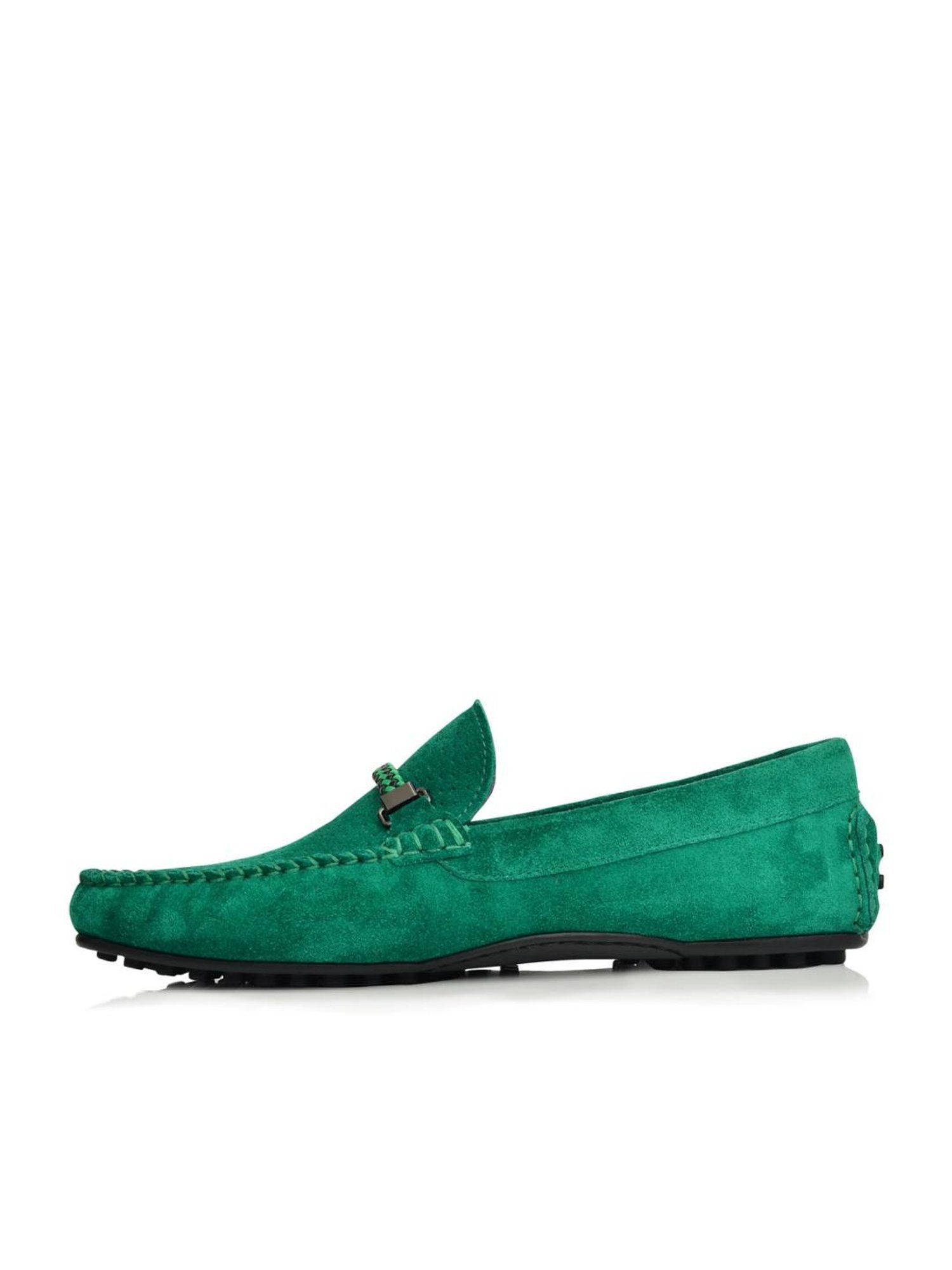Language Shoes Men's Alfred Driver Green Loafers