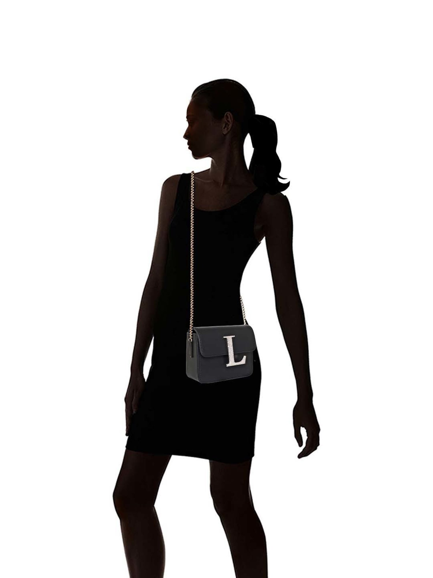 Esbeda Black Embellished Small Sling Handbag