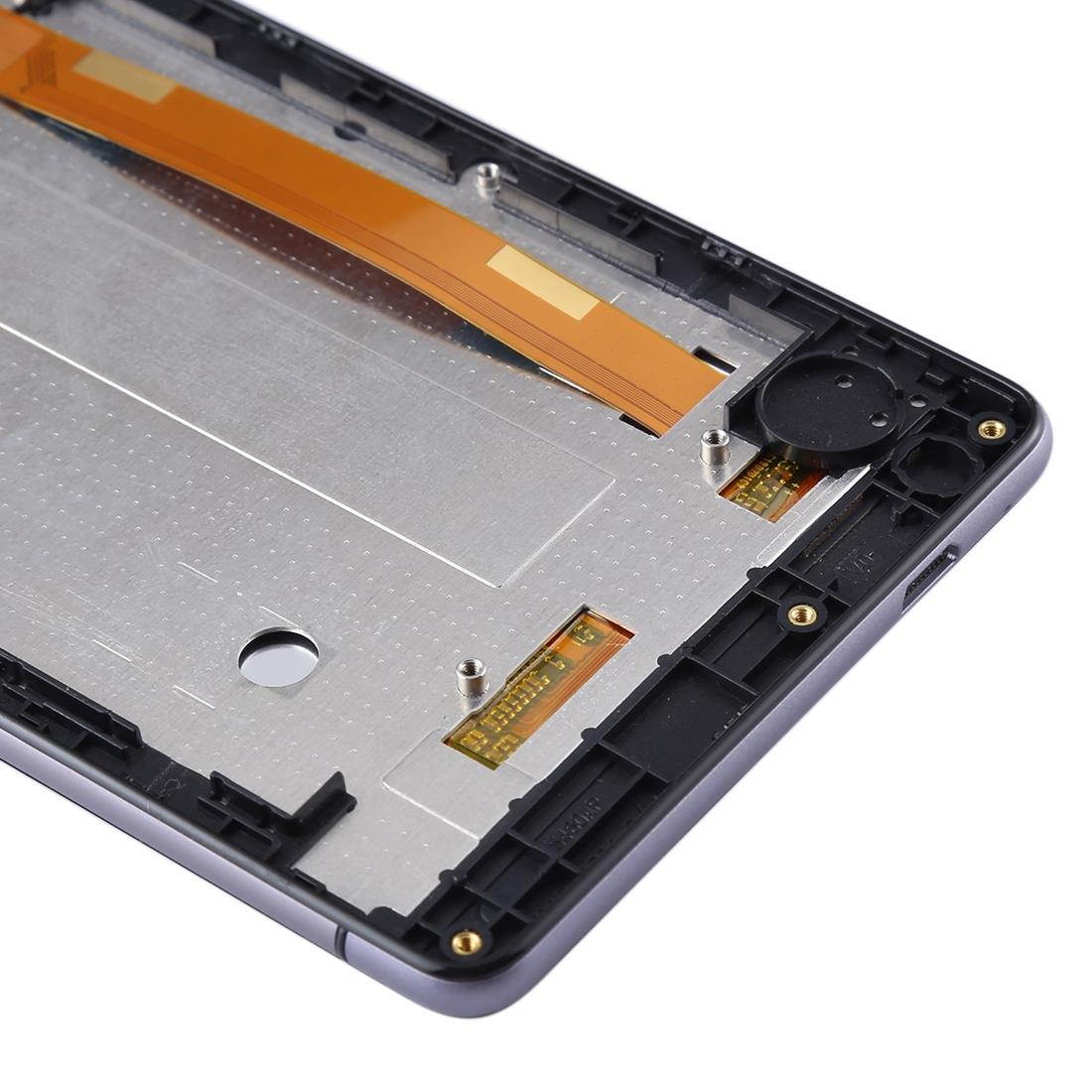 LCD Screen and Digitizer Full Assembly with Frame for Wiko Fever 4G (Black)