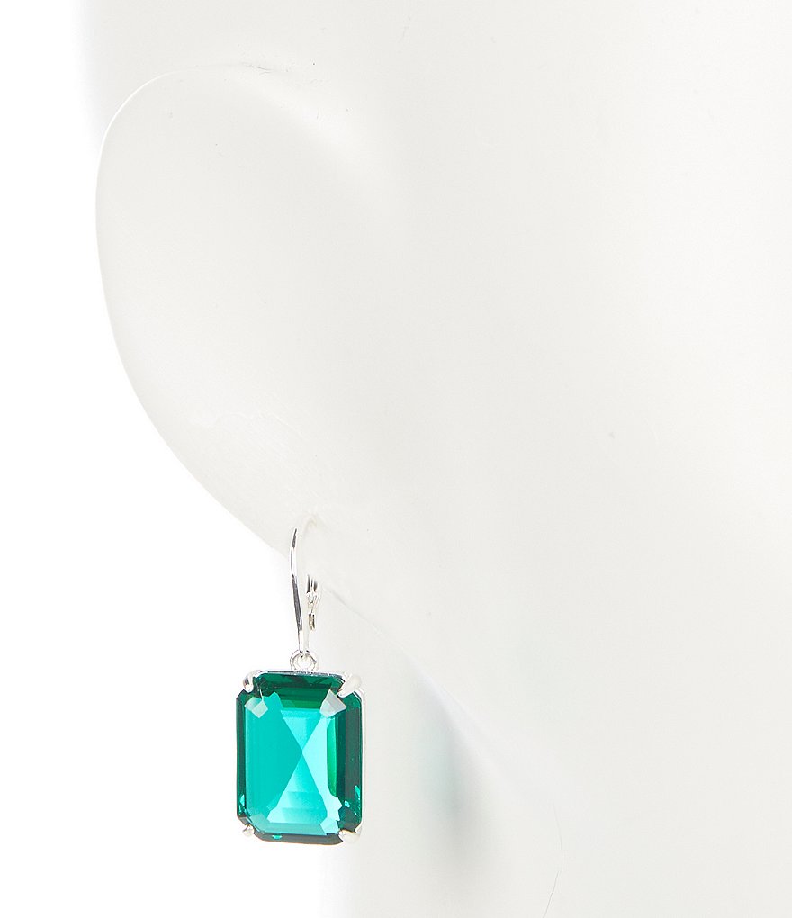 Lauren Ralph Lauren Green Stone Drop Earrings