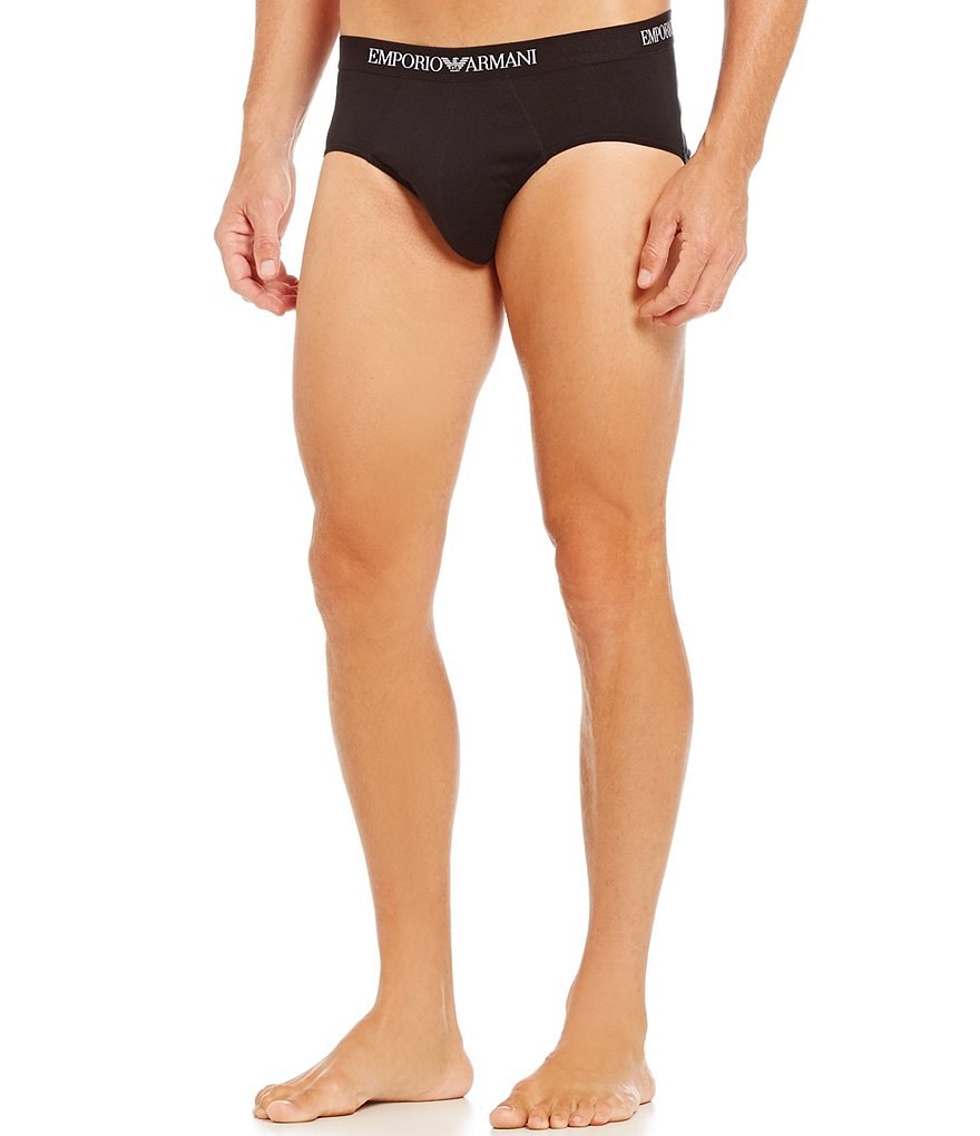 Emporio Armani Pure Cotton Briefs Assorted 3-Pack