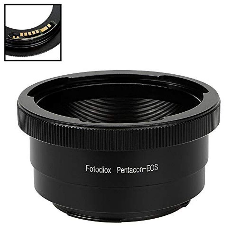 Fotodiox Lens Mount Adapter for Pentacon 6 (Kiev 66) Lens to Canon EF/EF-S D/SLR
