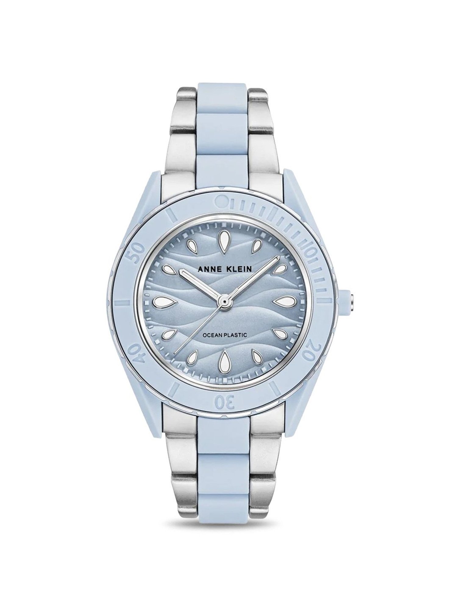 Anne Klein AK3911LBSV Ocean Plastic Analog Watch for Women
