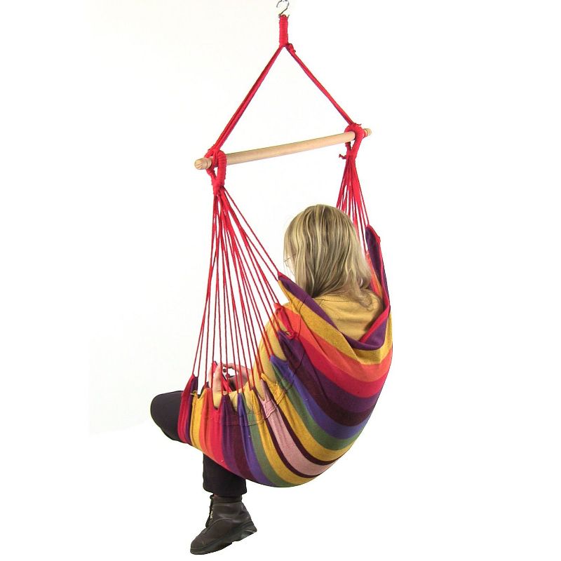 Web Spinner Swing 24" Diameter - Black - Sorbus