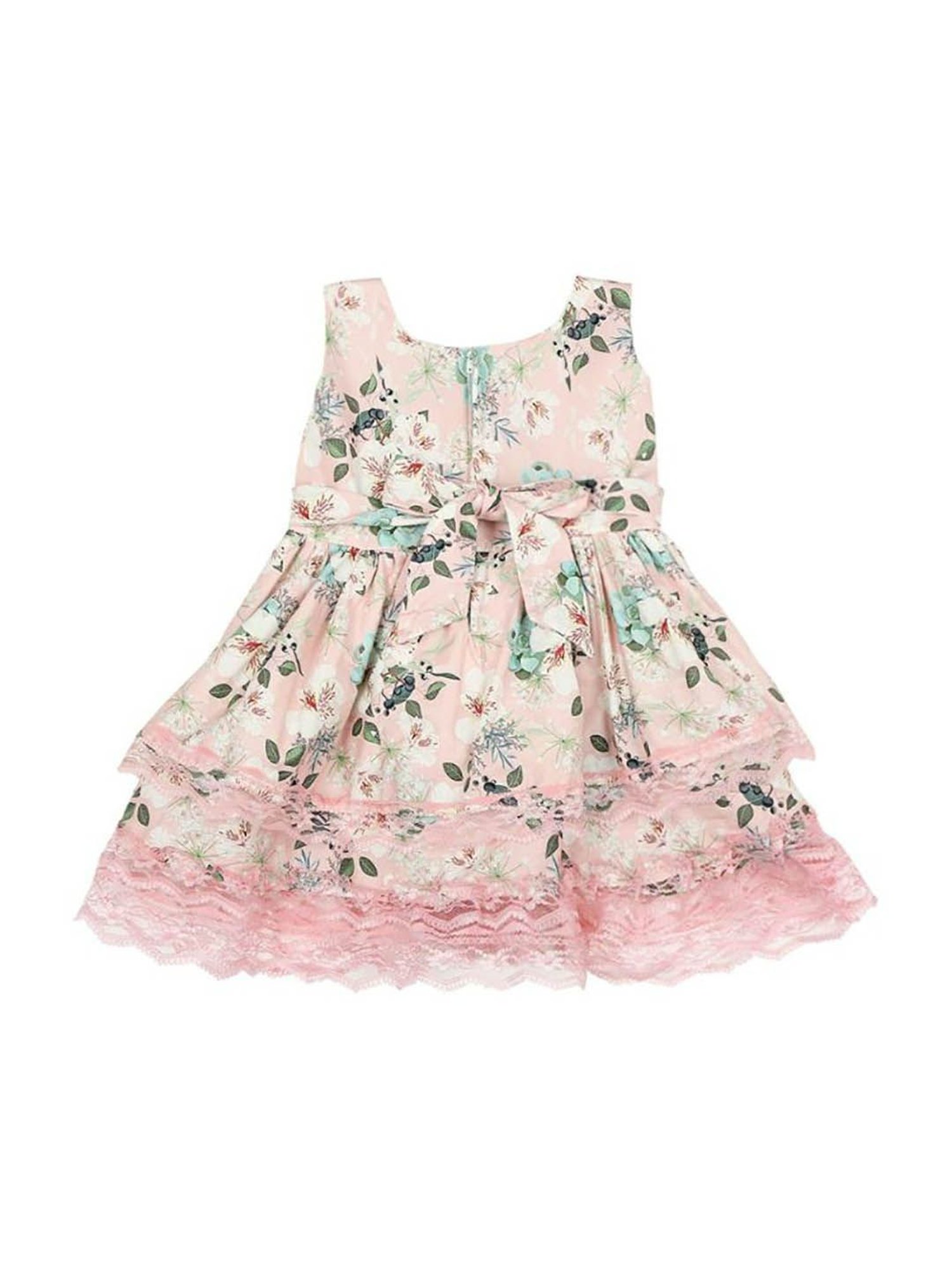 Mee Mee Kids Peach Floral Frock