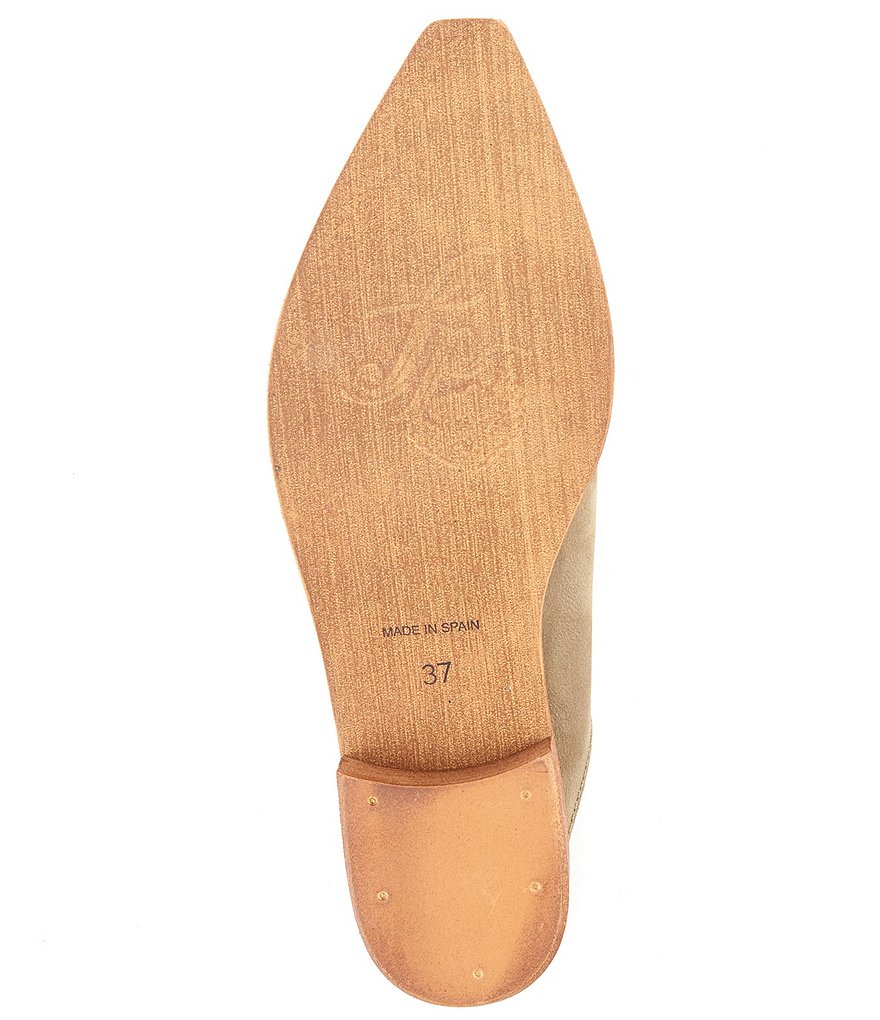 Free People Harlow Split Seam Leather Mules