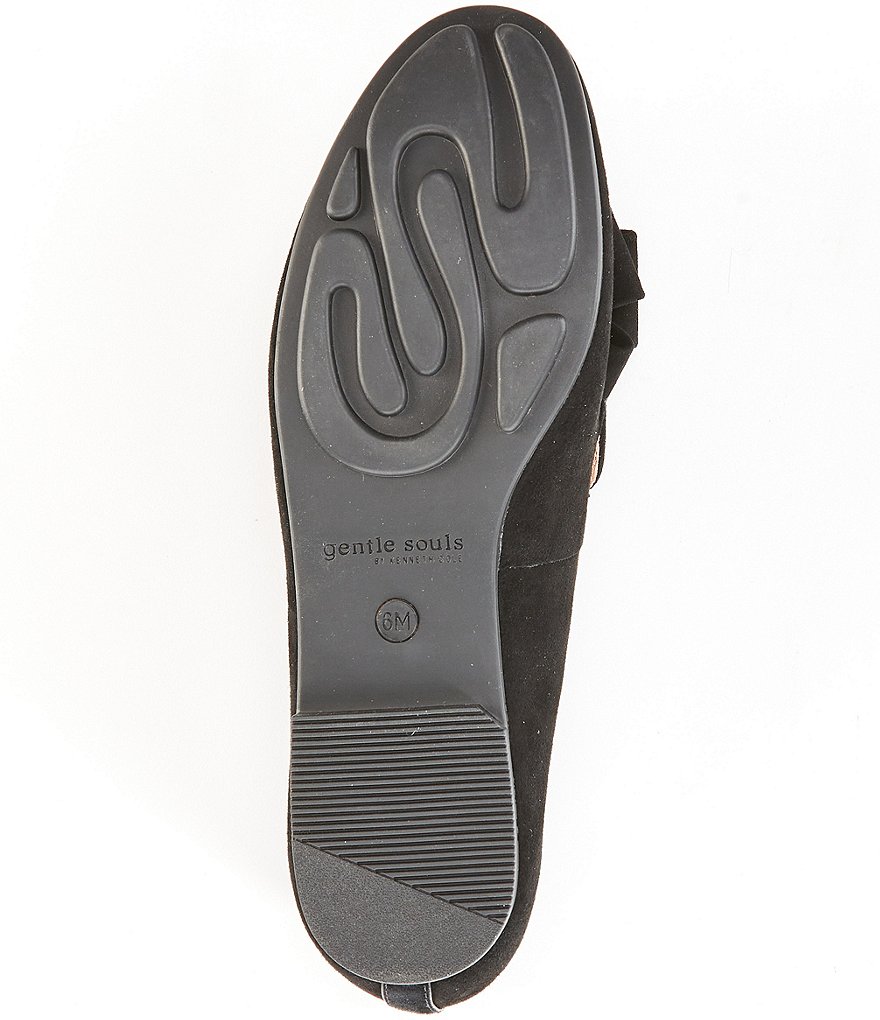 Gentle Souls Eugene Suede Ribbon Bow Loafers