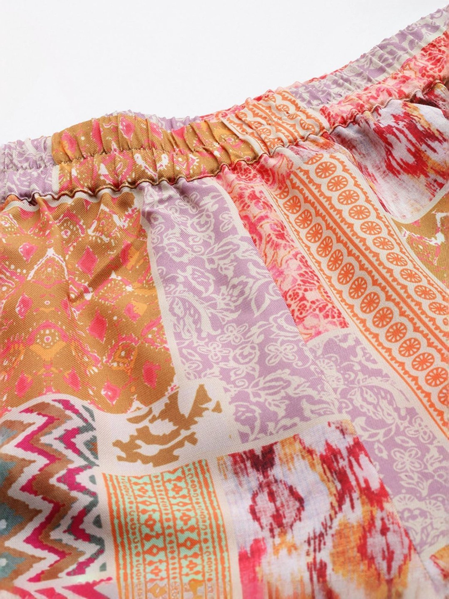 Varanga Multicolored Printed Top Pant Set