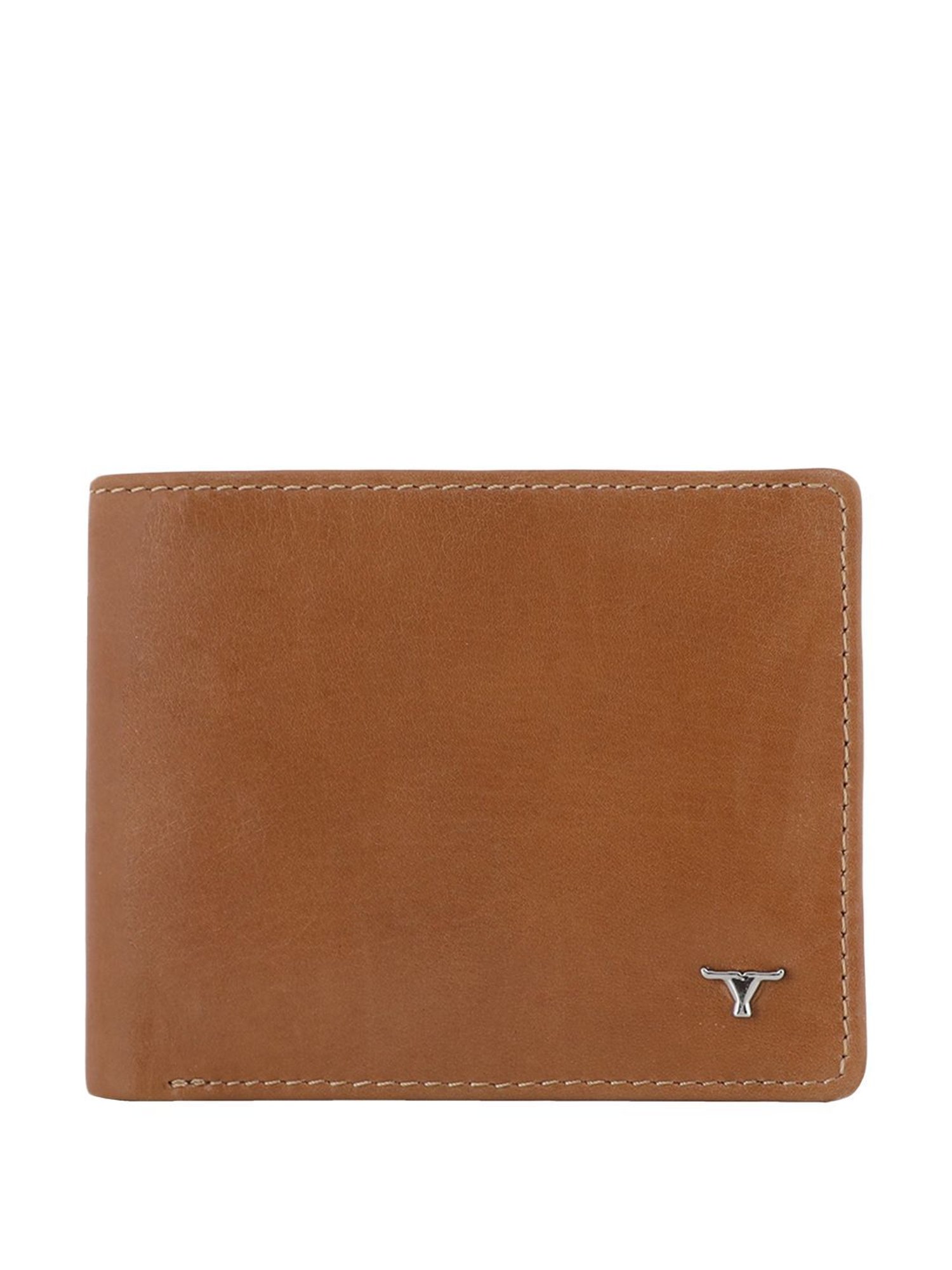 BULCHEE Tan Casual Leather Bi-Fold Wallet for men