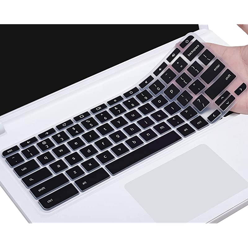 Keyboard Skin Cover for Acer Chromebook Spin 11 311 CP311 511 512/Chromebook 11 CB3-131 CB3-132 CP311 C738T CB5-132T/Chromebook Spin 713 CP713 R13 CB5-312T/Acer Chromebook 14 15 inch, Black