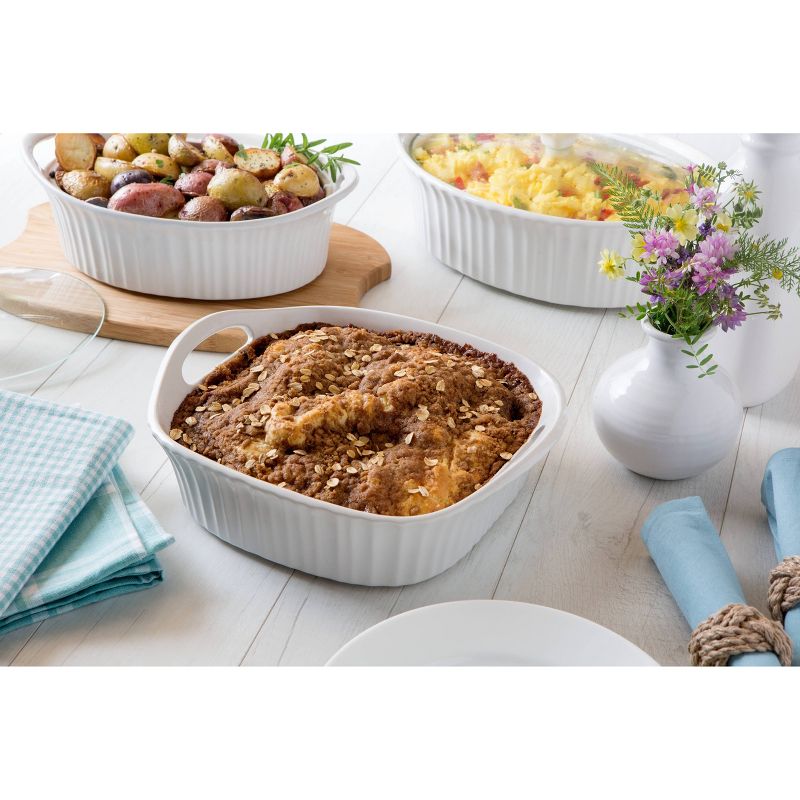 CorningWare French White 8"x8" Square Ceramic Baking Dish