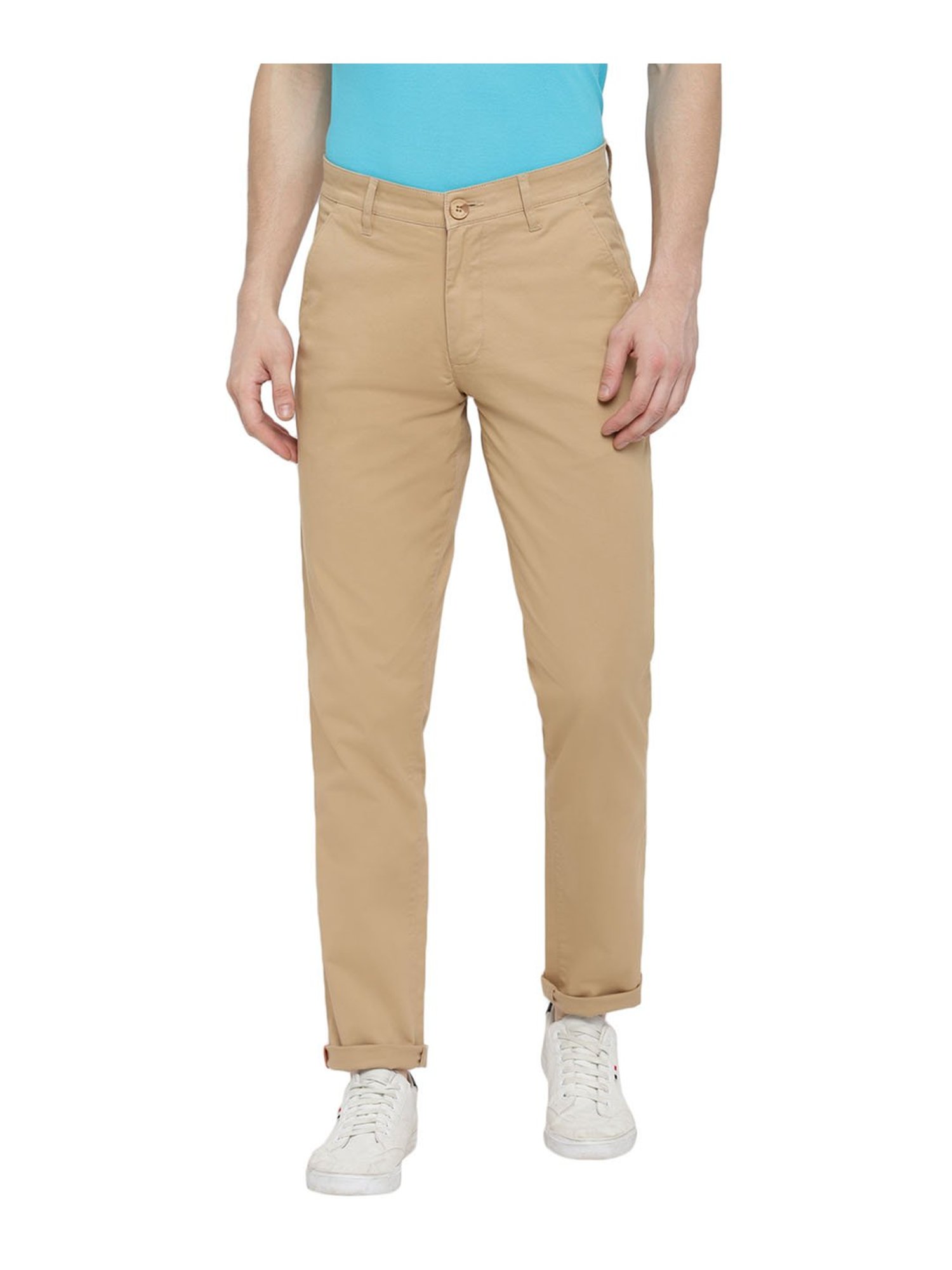 Red Chief Khaki Regular Fit Trousers