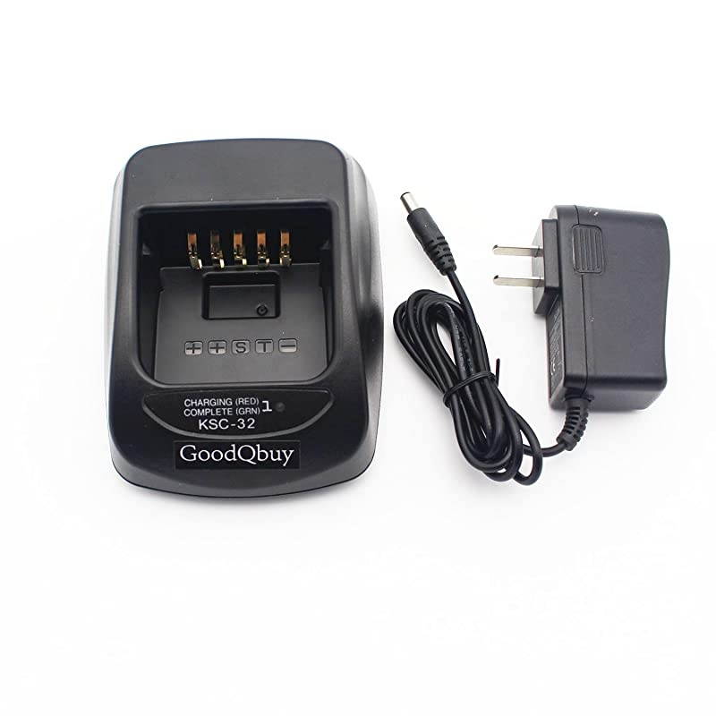 NiMH NICD LIION Rapid Quick Charger KSC32 is Compatible with Kenwood Radio NX410 NX411 TK2180 TK3180 TK5210 KNB32N KNB33 KNB33L KNB33Li KNB43L KNB47L KNB48L KNB50NC KNB54N