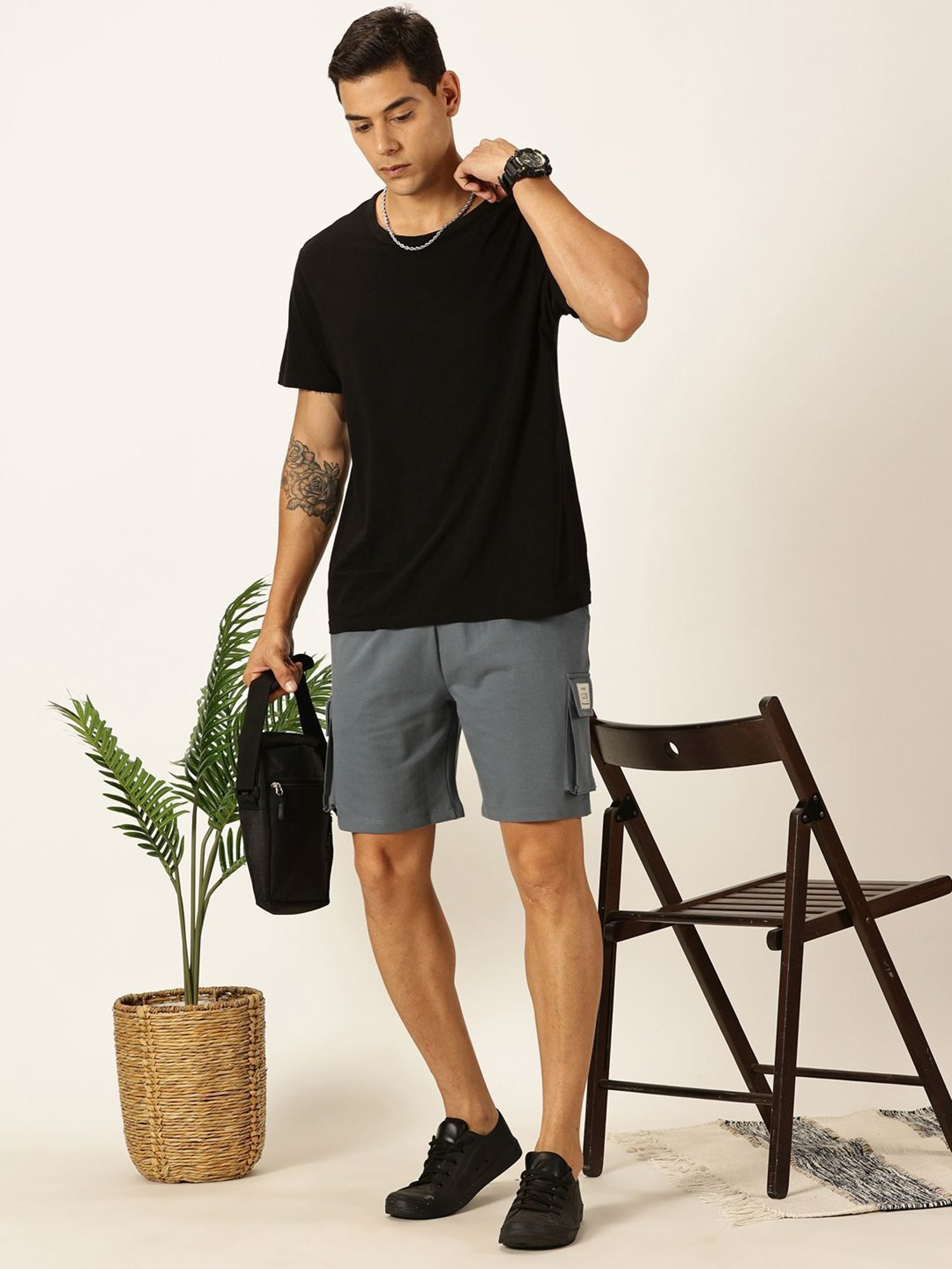 Thomas Scott Stormy Weather Regular Fit Cargo Shorts