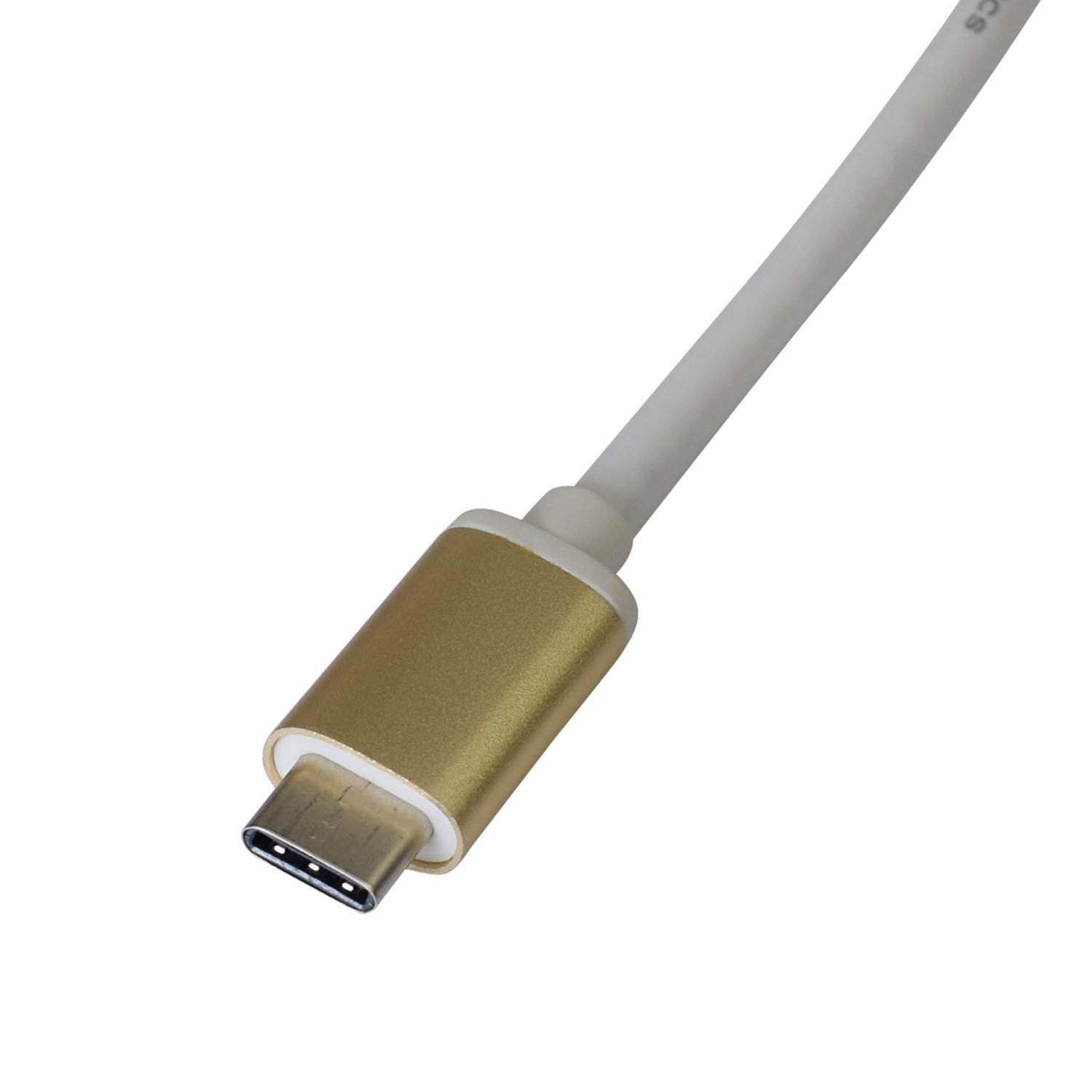 GPK Systems Gold USB 3.1 Type C (USB-C) to VGA Adapter for Apple The Macbook, Chromebook Pixel and More