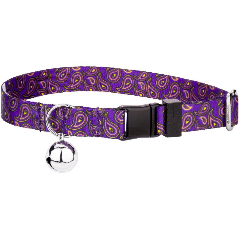 Country Brook Petz(R) Purple Paisley Cat Collar