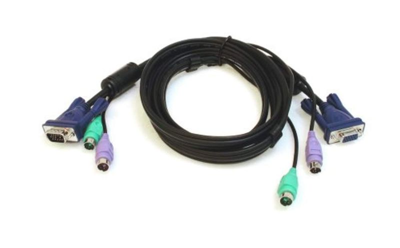 Connectpro Ultra-thin Premium Shielded PS/2 Coaxial KVM Cable