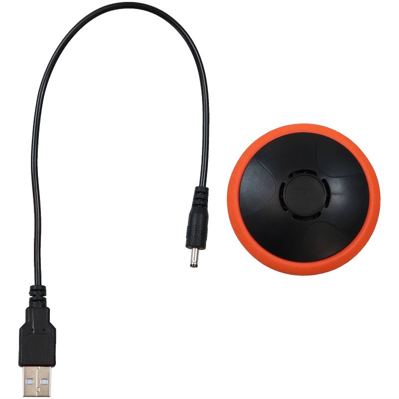 Sunnydaze Indoor Replacement Durable Plastic Electronic Rechargeable Hover Air Hockey Puck - 2" - Red and Black