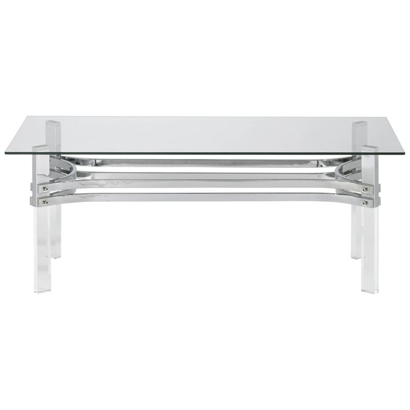 Braddoni Rectangular Cocktail Table Chrome - Signature Design by Ashley
