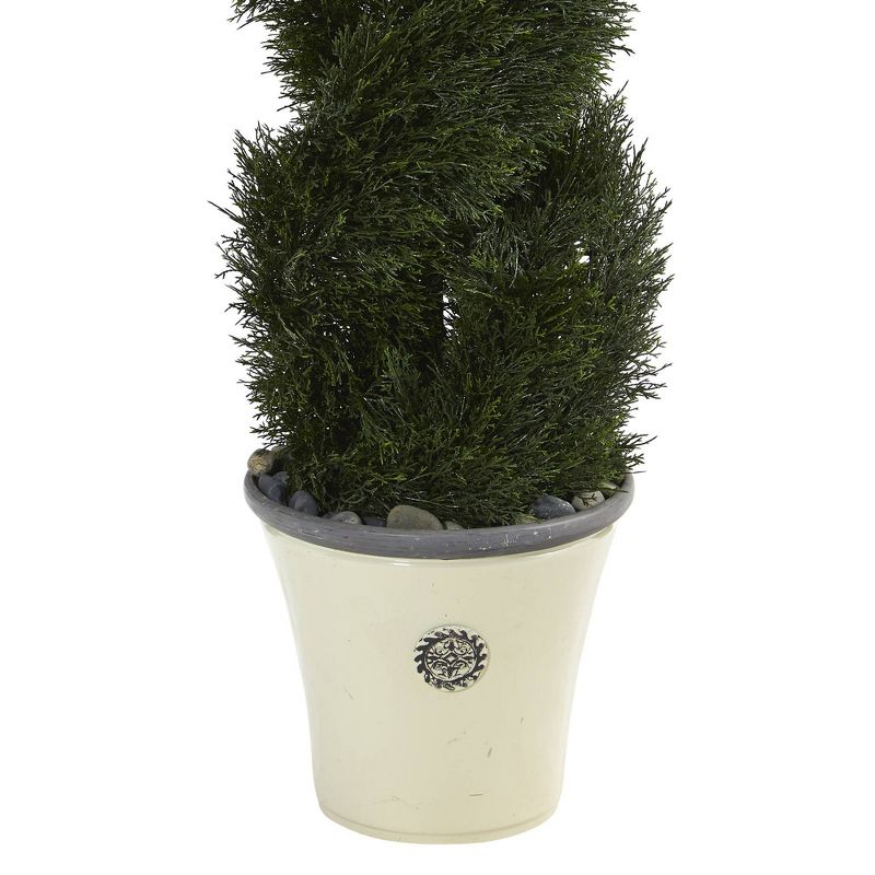 27" x 14" Artificial Rubber Plant in Boho Basket Cream - LCG Florals