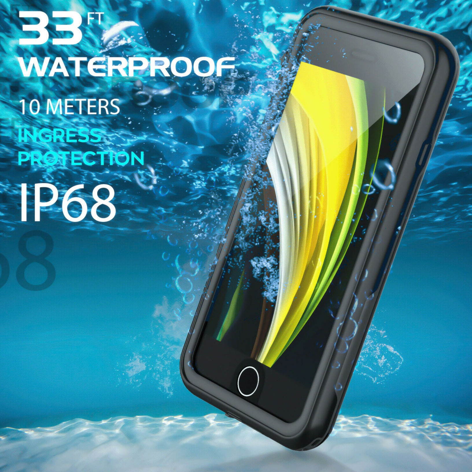 New WATERPROOF CASE COVER FOR APPLE IPHONE SE 2020 SCREEN PROTECTOR SERIES US