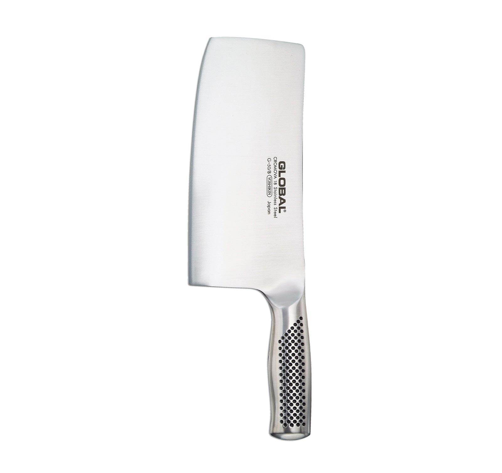 Global Classic 7 3/4 in. Chop and Slice Chinese Cleaver G-50/B