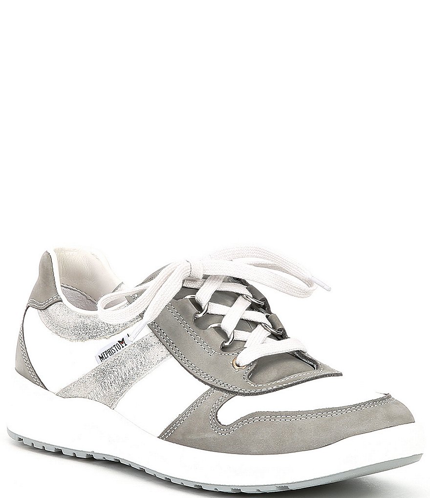 Mephisto Ruby Leather Lace-Up Sneakers