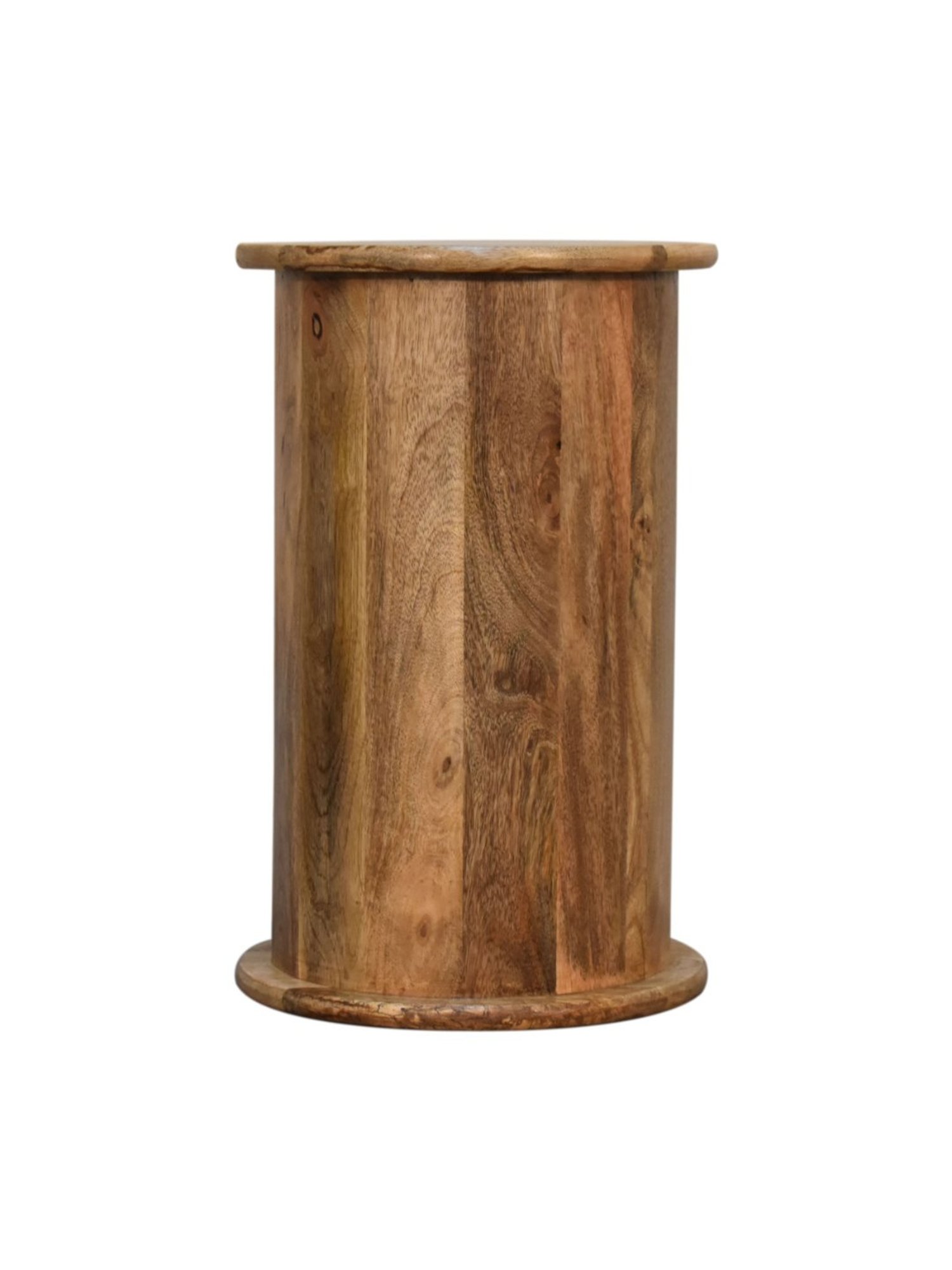 Artisan Furniture Mini Drum Brown Wood Chest