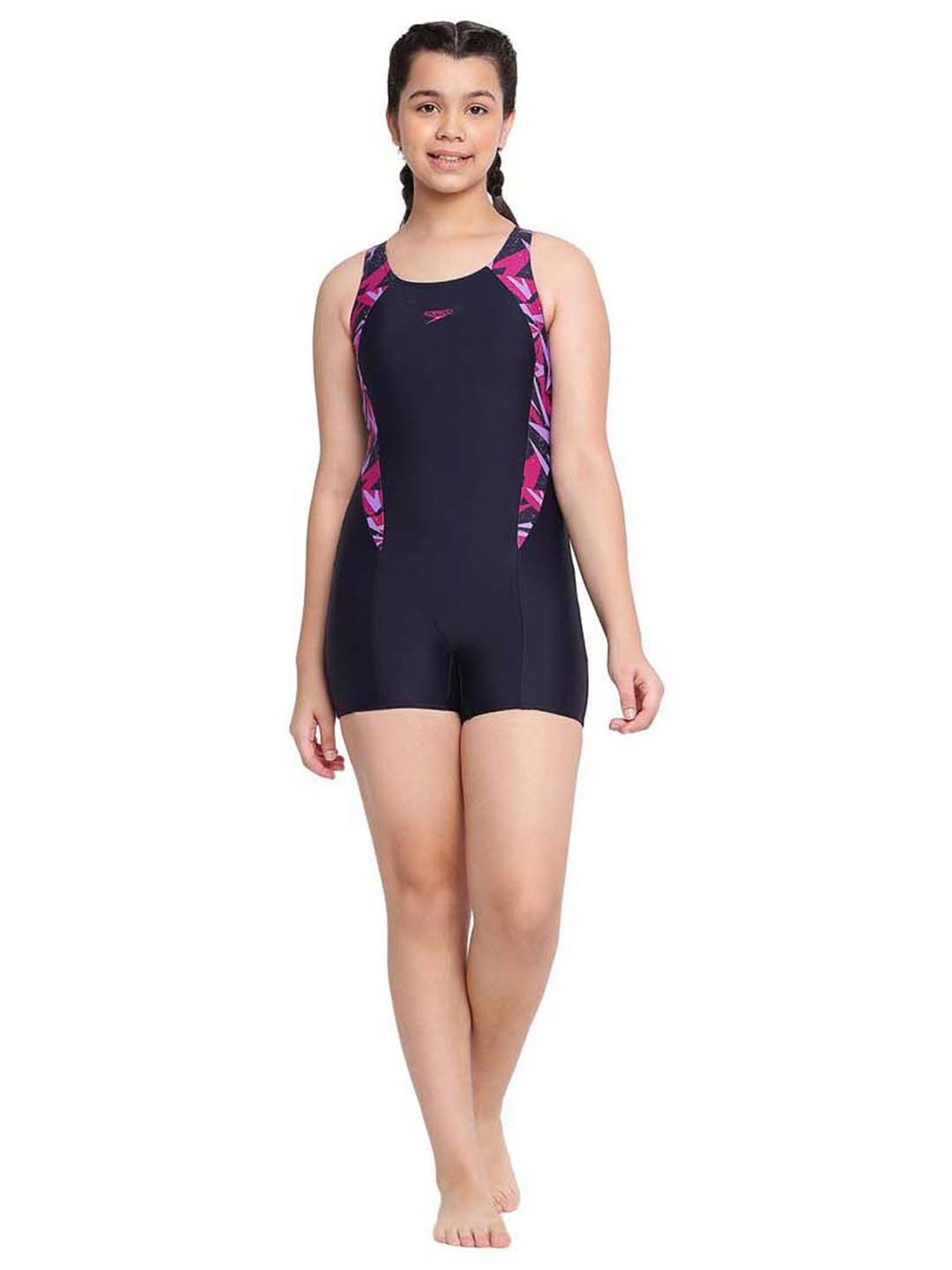 Cukoo Kids Red Printed Swimsuit