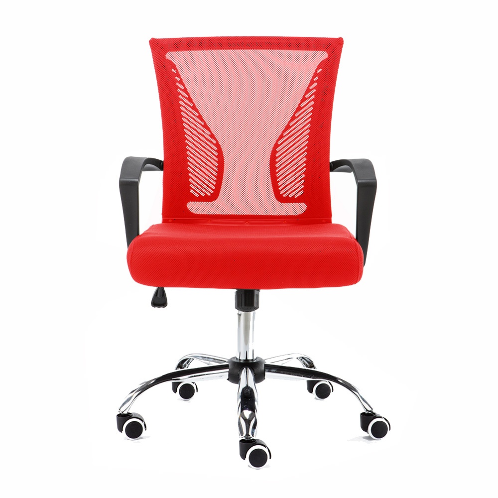 Modern Home Zuna Mid-Back Office Chair - Black/Red