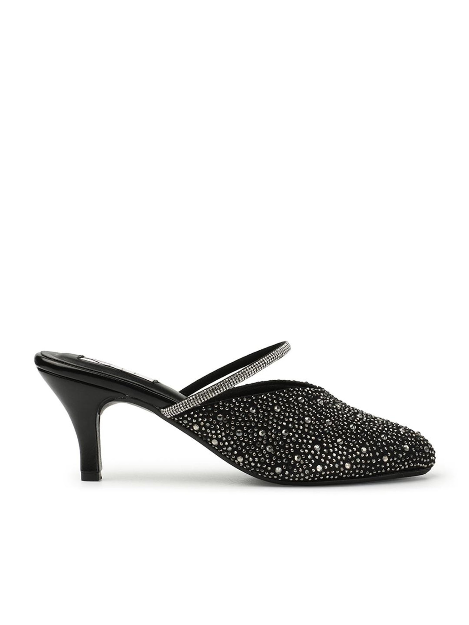 Elle Women's Black Mule Shoes