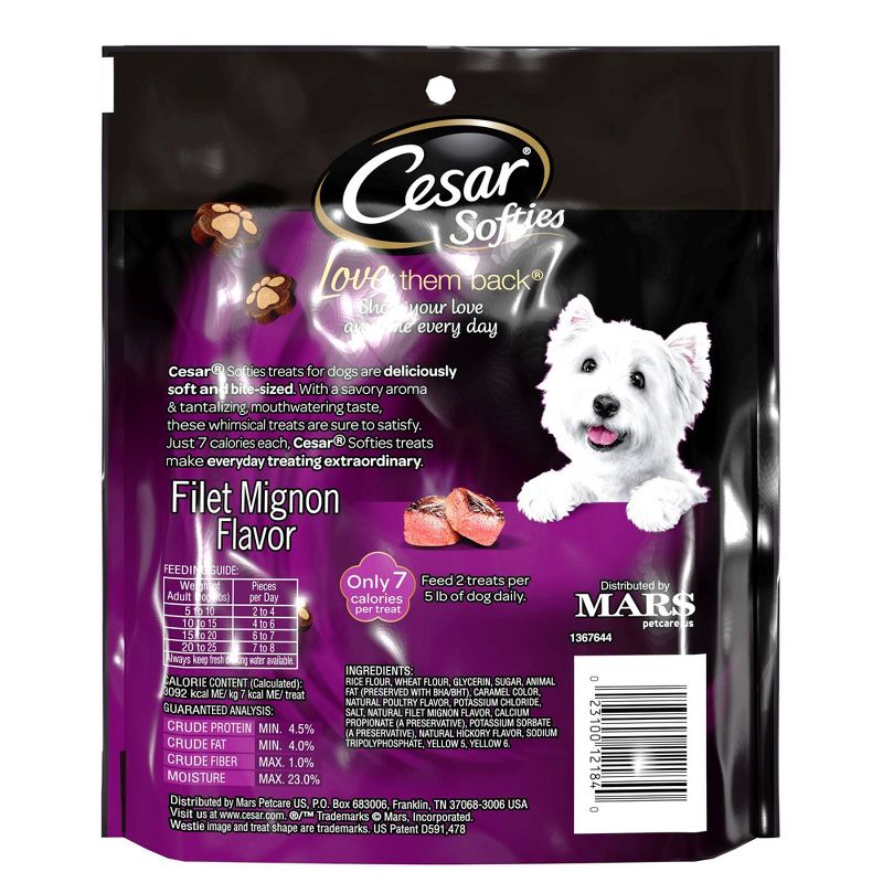 Cesar Softies Beef and Filet Mignon Flavor Chewy Dog Treats - 18oz