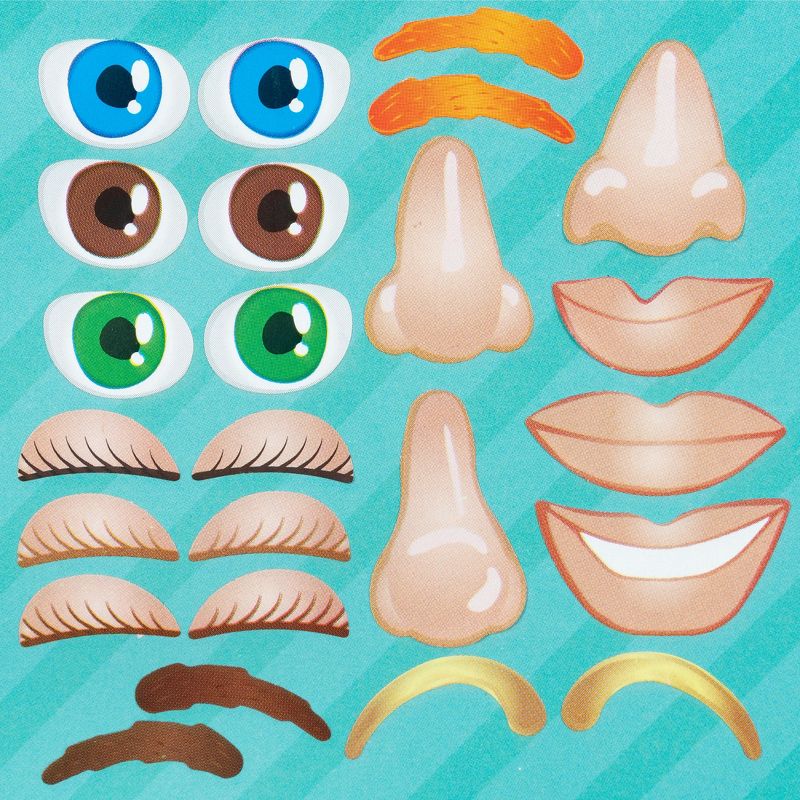 Ready 2 Learn Creative Sticker Roll - Face - 1,350 Self-Adhesive Stickers