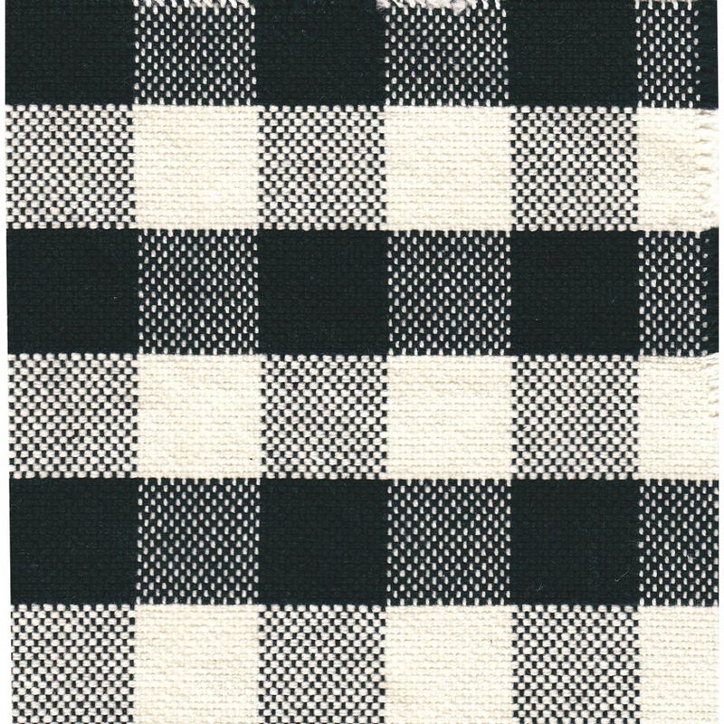 Storage Bench Black Plaid - HomePop