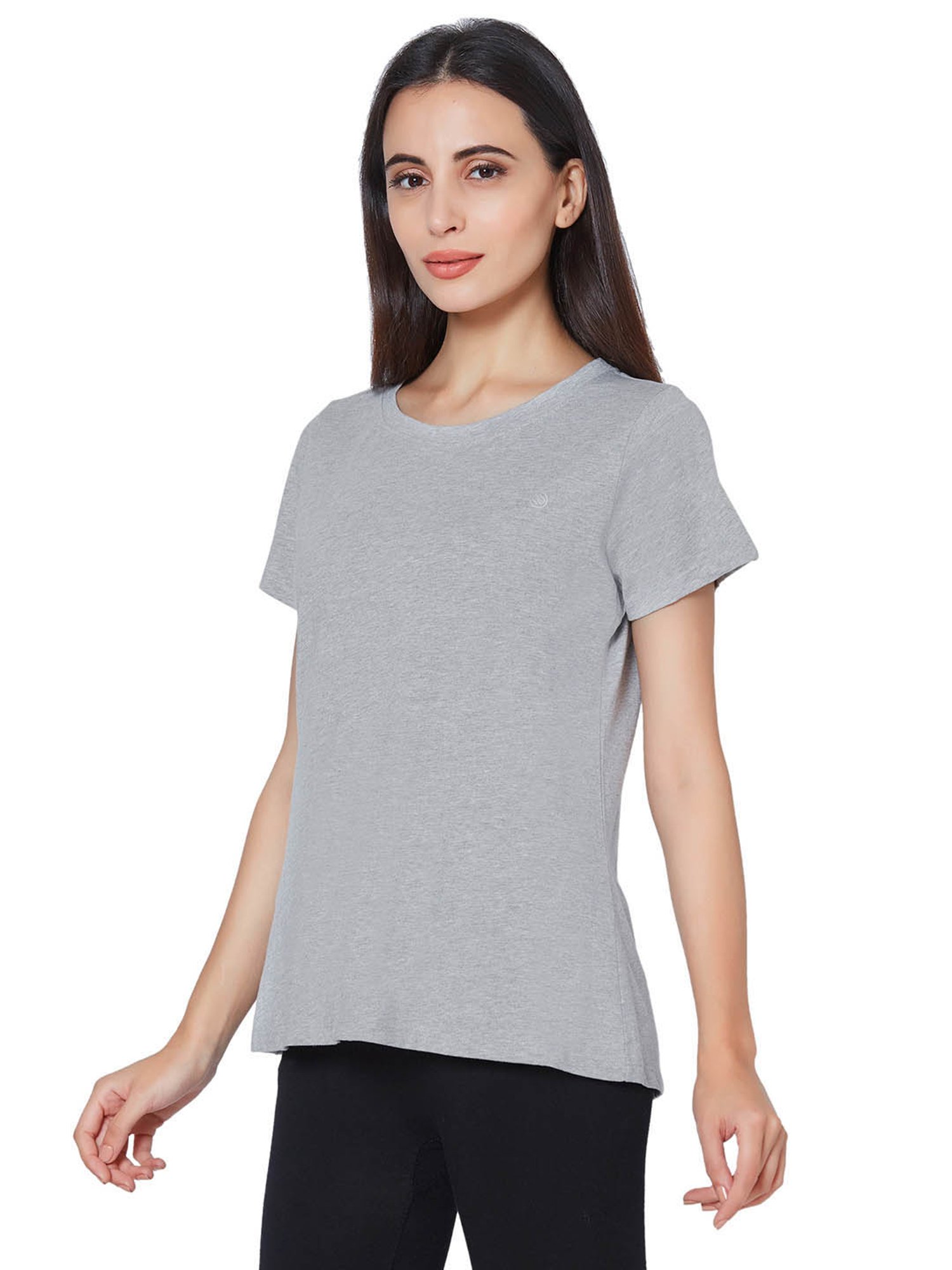 Soie Grey Textured Lounge T-Shirt