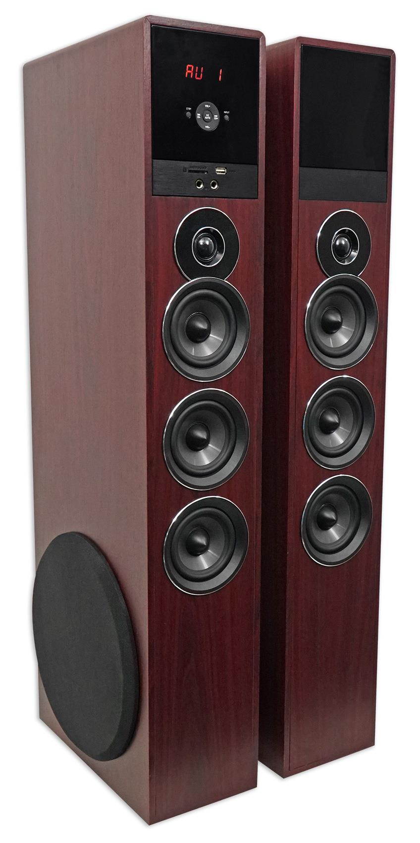 Rockville TM150C Bluetooth Home Theater Tower Speaker System (2) 10" Subwoofers!