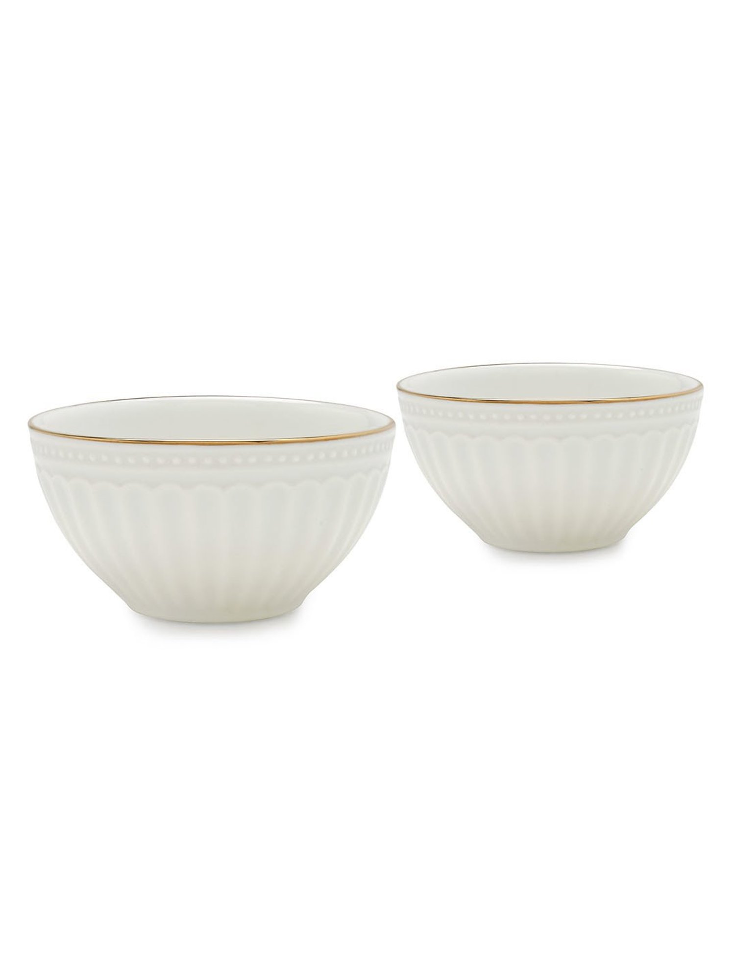 Pure Home and Living White Ceramic Small Bowls