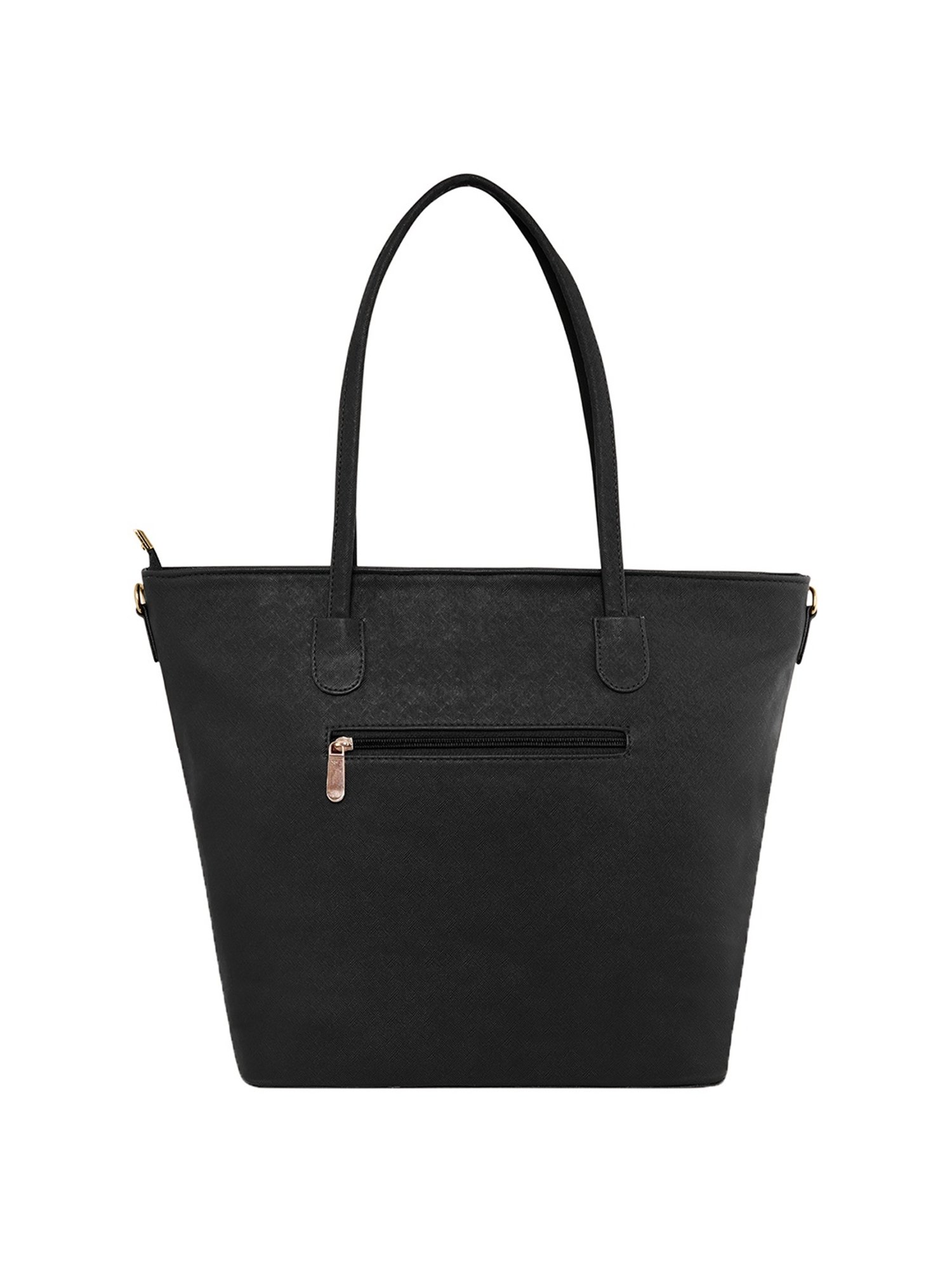 Giordano Black Solid Large Shoulder Handbag