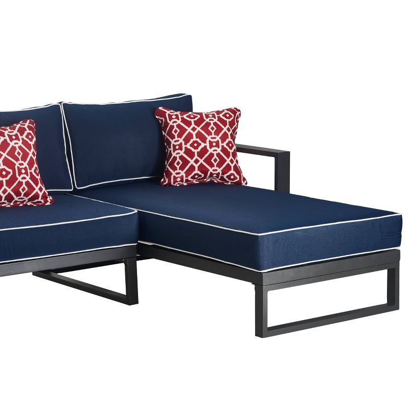 Monterey Outdoor Sectional - Gunmetal - Finch