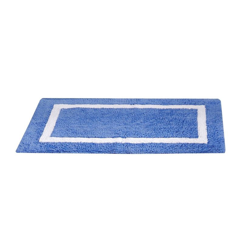2pc Hotel Collection Bath Rug Set Blue/White - Better Trends