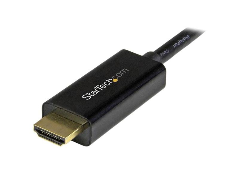 StarTech.com 6ft Mini DisplayPort to HDMI Cable - 4K 30hz Monitor Adapter Cable - mDP PC or Macbook to HDMI Display (MDP2HDMM2MB)