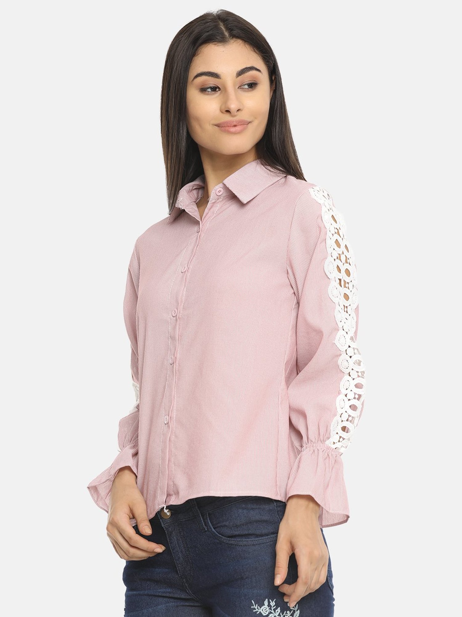 ISU Pink Lace Shirt
