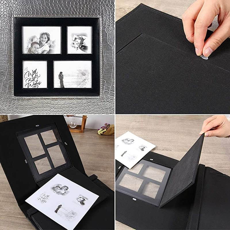 Photo Picutre Album 4x6 500 Photos, Extra Large Capacity Leather Cover Wedding Family Anniversary Photo Albums Holds 500 Horizontal and Vertical Photos(Beige)