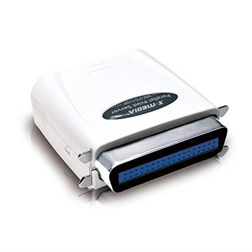 X-MEDIA 1-Port Fast Ethernet Parallel Print Server, 10/100Mbps Parallel Port Print Server [XM-PS110P]